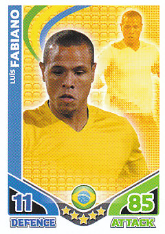 Luis Fabiano Brazil 2010 World Cup Match Attax #33